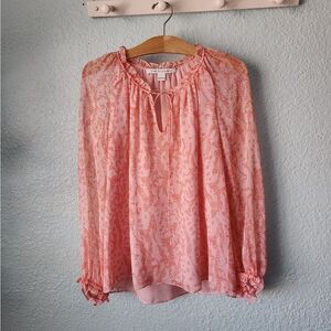 Diane von furstenberg 100% silk oversized blouse